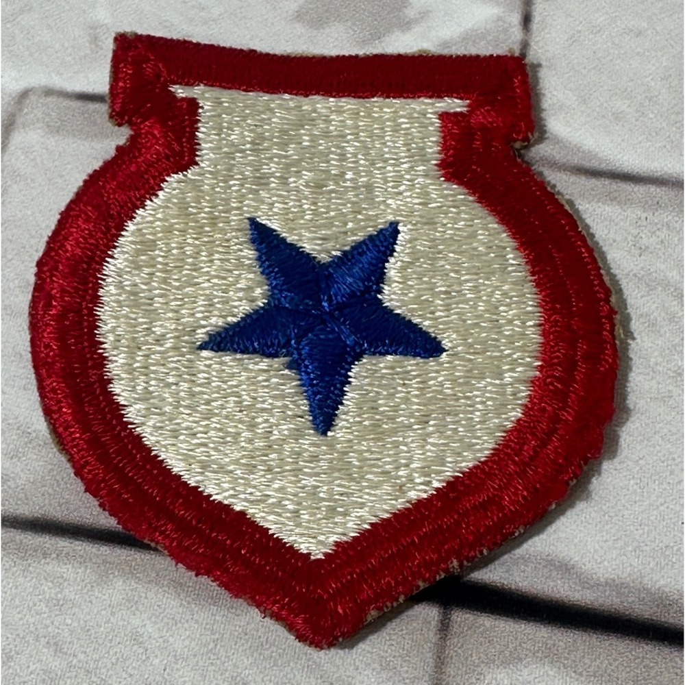 Vintage Embroidered WW2 African Theater Army Patch Red White‎ Blue Collectible